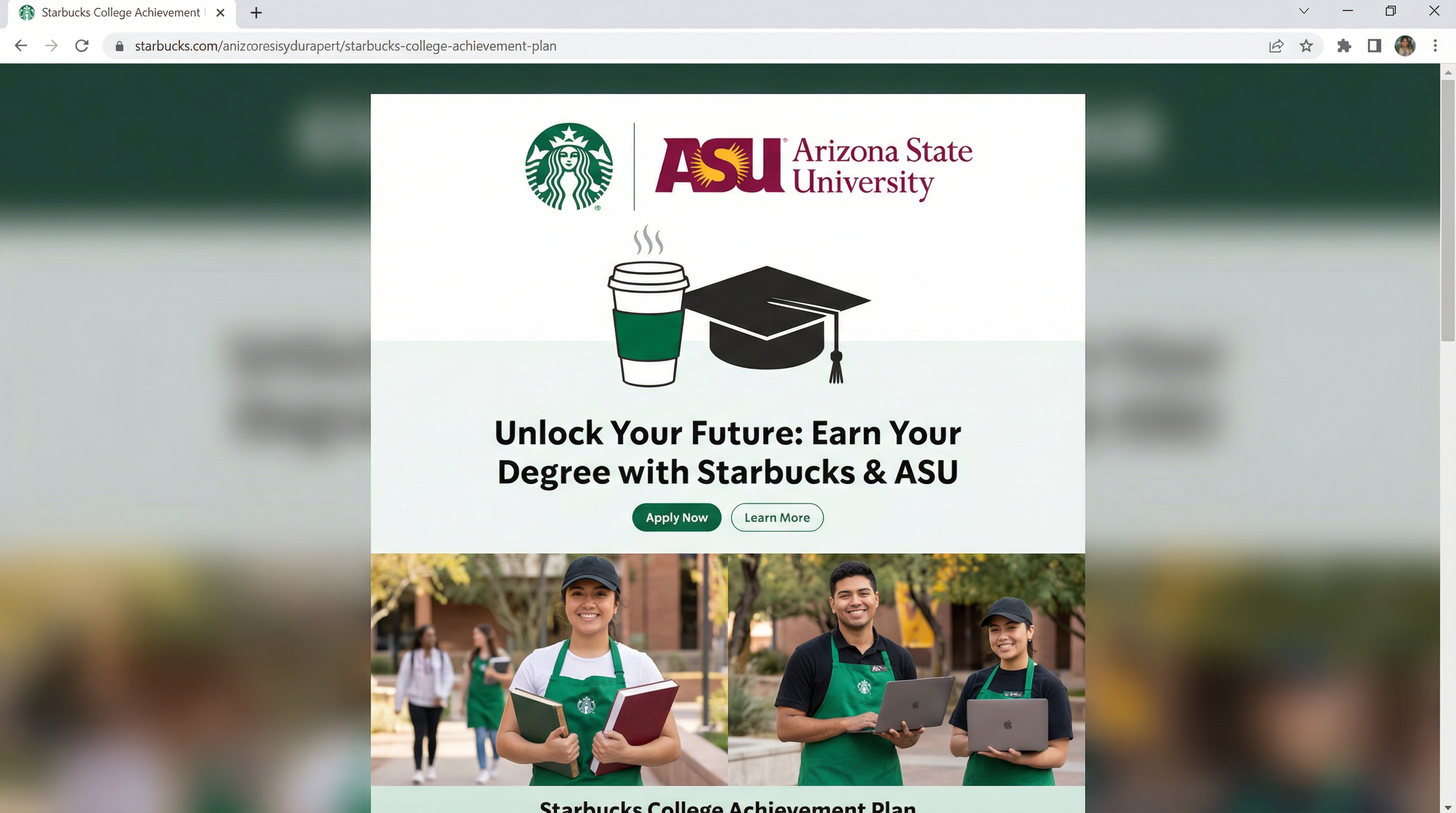ASU Starbucks College Achievement Plan